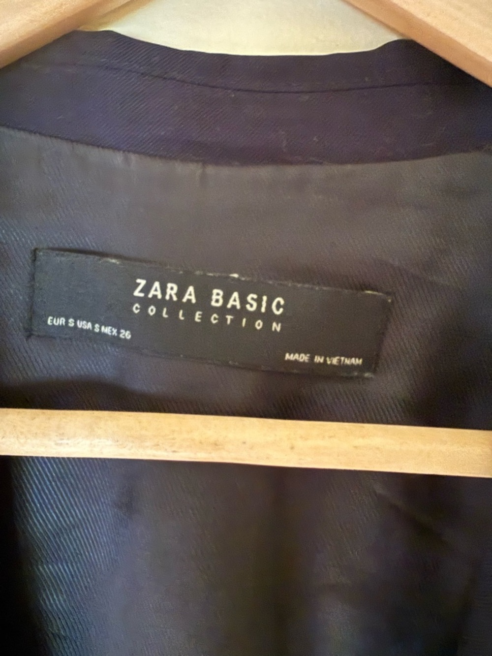Zara Oversized Relaxed One Button Navy Blazer - Picture 4 of 5